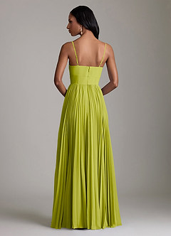 Azazie Akiko Bridesmaid Dresses Lemongrass A-Line Sweetheart Neckline Chiffon Dress image5