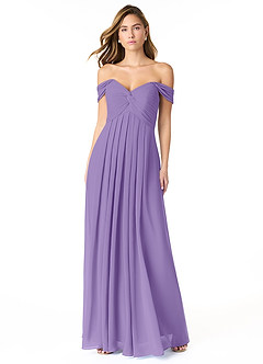 Azazie Kaitlynn Robes de demoiselle d'honneur Robe Empire Convertible en Mousseline de soie Gerafft Tahiti image2