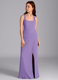 Azazie Mero Junior Tahiti Mermaid Pleated Chiffon Dress image5