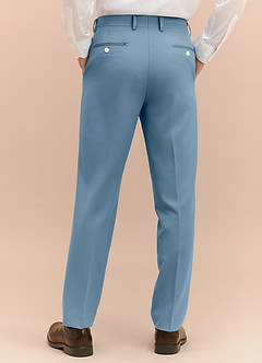 front James Light Blue Structured Stretch Dress Pants