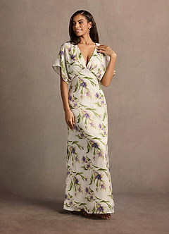 Robe Longue Tulipe Multi Impression Mara image2