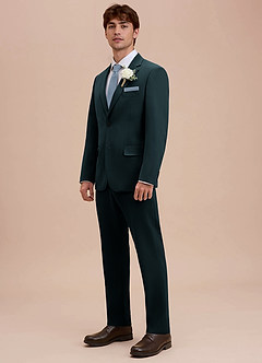 front Ethan Navy Blue Refined Weave Suit