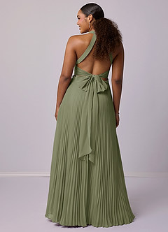 Barbie ♥ Azazie Bridesmaid Dresses Pistachio A-Line Pleated Chiffon Dress image8