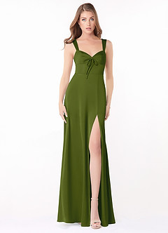 Azazie Alexia Stretch Satin Dress Final Sale  image1
