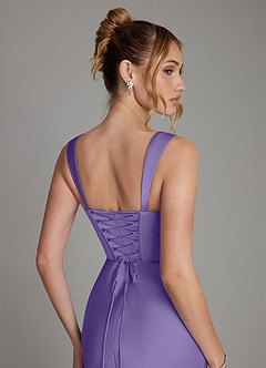 Azazie Agustina Bridesmaid Dresses Tahiti Mermaid Corset Stretch Satin Dress image6