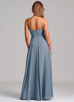 Azazie Elle Bridesmaid Dresses Twilight A-Line Pleated Chiffon Dress image7