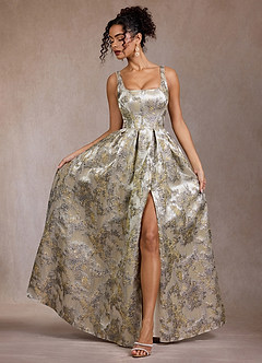 Carina Gilded Silver Maxi Dress image4