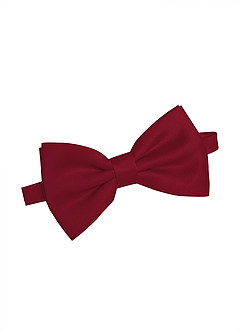 front Matching Matte Satin Pre-Tied Bow Tie & Suspenders Set