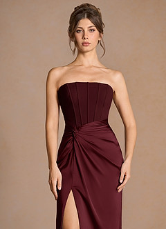 Selene Wine Maxi Dress image6