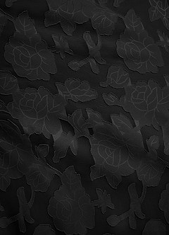 Azazie Akilah Robes de demoiselle d'honneur Robe Sirène en Blumen-Burnout Asymétrique Noir image8