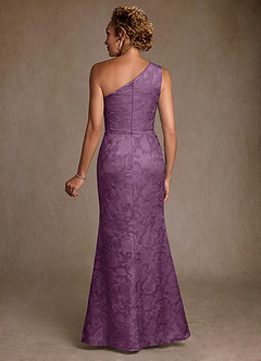 Azazie Joylin Mother of the Bride Dresses Wisteria Trumpet One Shoulder Floral Burnout Dress image2