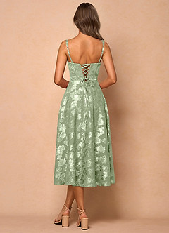 Midi jurk Sylvie Licht Groen image3