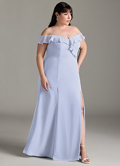 Azazie Sophie Bridesmaid Dresses Lavender A-Line Off the Shoulder Chiffon Convertible Dress image10