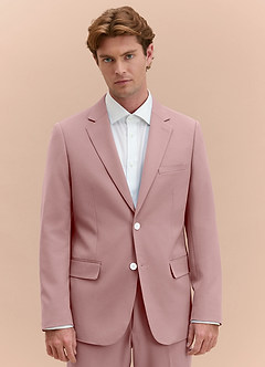 James Dusty Rose Structured Stretch Suit Jacket