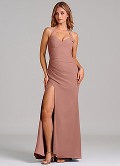 Azazie Emeria Suknie dla druhen Syrena Dekolt w kształcie serca Szyfon Do ziemi Sukienka image4