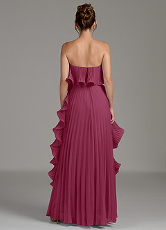 Azazie Alexia Bridesmaid Dresses Mulberry A-Line Ruched Chiffon Dress image7