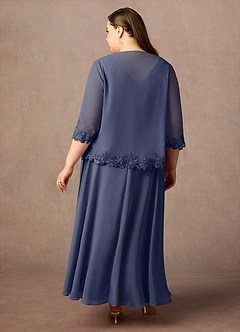 Azazie Devana Mother of the Bride Dresses Stormy A-Line Sequins Chiffon Dress image8