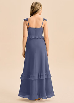 Azazie Tavie Junior Vestido de Tormenta de Gasa de Corte en A con Volante image2