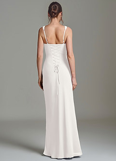 Azazie Niamh Suknie dla druhen Syrena Gorset Szyfon Do ziemi Sukienka image2