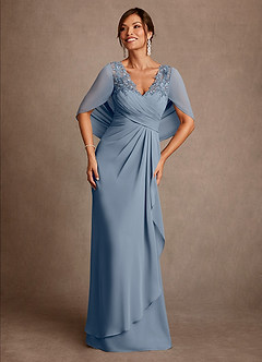 Azazie Santa Clara Kleider für die Brautmutter A-Linie Spitze Kleid Zwielichtviolett image1