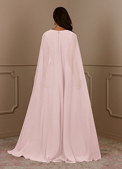 Azazie Isa Abiti per la Madre della Sposa Abito A-Line in Chiffon Plissettato con Scollo a V Rosa Rossore image4