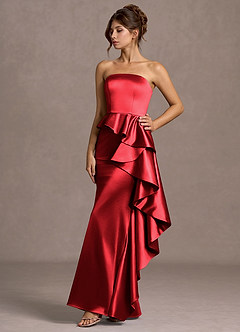 Nerissa Cherry Red Maxi Dress image3
