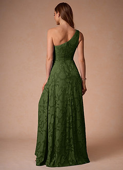 Hermosa Olive One Shoulder Maxi Dress image2