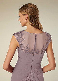 Azazie Libby Mother of the Bride Dresses Dusk A-Line Scoop Sequins Chiffon Dress image6