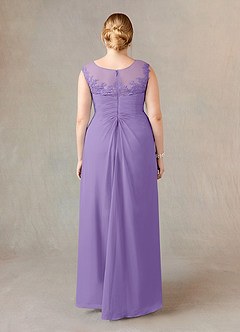 Azazie Endora Mother of the Bride Dresses Tahiti A-Line Scoop Lace Chiffon Dress image7