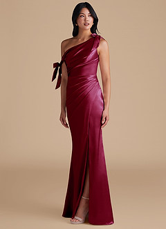 Xyla Merlot Bow Maxi Dress image6