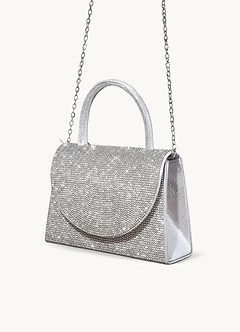 front Handbag With Glitter Diamonds