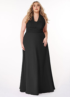 Azazie Fifi Bridesmaid Dresses A-Line Convertible Chiffon Floor-Length Dress image11