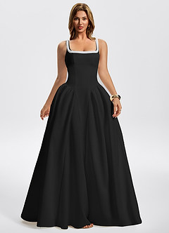Kaelin Black A-Line Maxi Dress image4