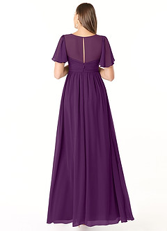 Azazie Verna Abiti da damigella d'onore premaman Abito A-Line Increspato con Scollo a V Chiffon Floor-Length image2