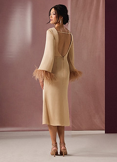 Aubrey Gold Champagne Midi Dress image6