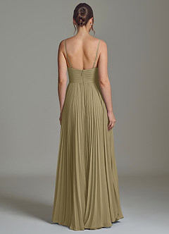 Azazie Catie Vestidos de madrinha de casamento Vestido Musgo Verde de Chiffon de Linha A com Decote em coração image6
