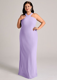 Azazie Doretta Suknie dla druhen Syrena Pofałdowany Szyfon Do ziemi Sukienka image9