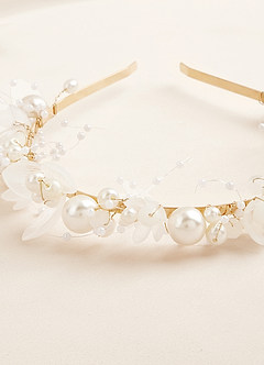 front Perlen-Blumen-Stirnband