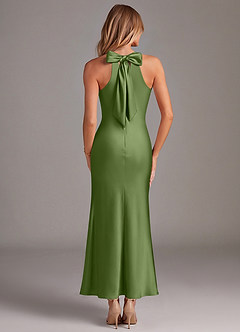 Azazie Doretta Bridesmaid Dresses Juniper Mermaid Pleated Stretch Satin Dress image6