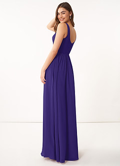 Azazie Keyla Bridesmaid Dresses Regency A-Line V-Neck Pleated Chiffon Dress image13
