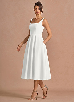 Brynn White Midi Dress image4