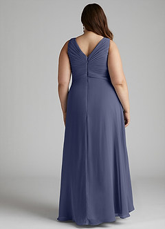 Azazie Flora Bridesmaid Dresses Stormy A-Line Pleated Chiffon Dress image13