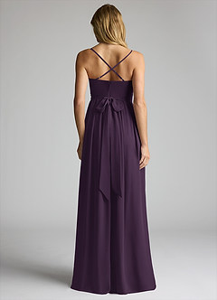 Azazie Llana Maternity Bridesmaid Dresses A-Line Chiffon Floor-Length Dress image4