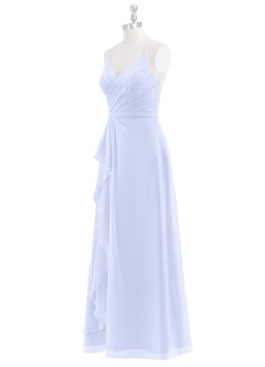 Azazie Dawn Bridesmaid Dresses A-Line Pleated Chiffon Floor-Length Dress image8
