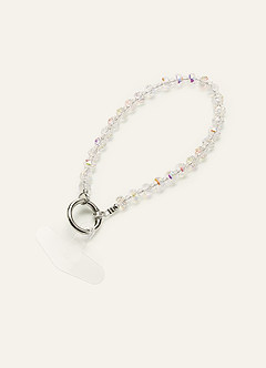 front Kristallen tashangertje met glittertelefoonketting