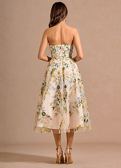 Vestido Rubor Rosa Múltiple Midi Xylisse image2