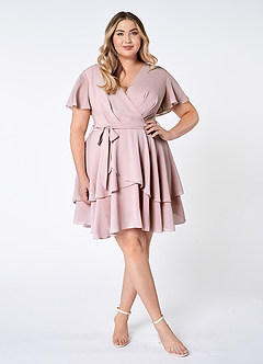 Downright Darling Blushing Pink Ruffled Short Sleeve Mini Dress image11