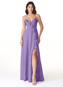 Azazie Tarni Bridesmaid Dresses Tahiti A-Line Chiffon Dress image1