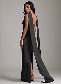 Azazie Sonora Suknie dla druhen Osłona Bez ramiączek Satyna elastyczna Do ziemi Sukienka image2