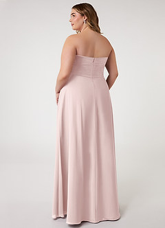 Azazie Arabella Allure Brautjungfernkleider Wandelbar A-Linie Herzausschnitt Chiffon Kleid Zartrosa image16